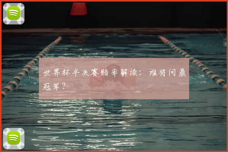 世界杯半决赛赔率解读：谁将问鼎冠军？